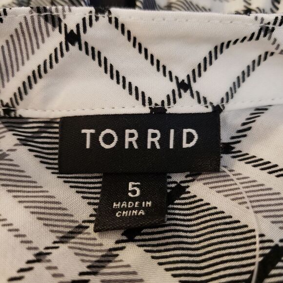 Torrid Plaid Emma Challis Top Sz 5X - Picture 6 of 9